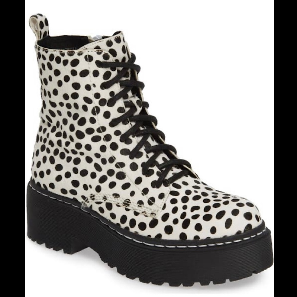 Jeffrey Campbell Polka Dot Combat Boots